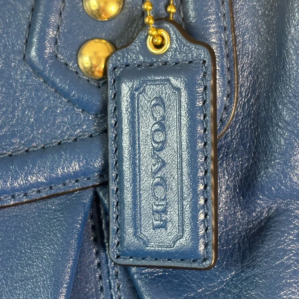 Coach‎ Tote Ashley Gathered Carryall Ocean NWT